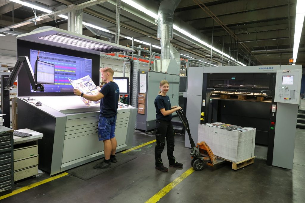 Foto aus dem Rollenoffsettdruck