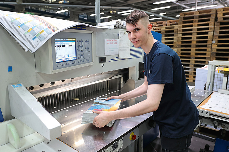 Werbebild Ausbildung Medientechnologe Druckverarbeitung